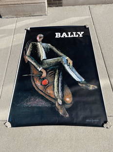 Bally French Art Poster Alain Gauthier: 68in by 47 in very nice condition on paper