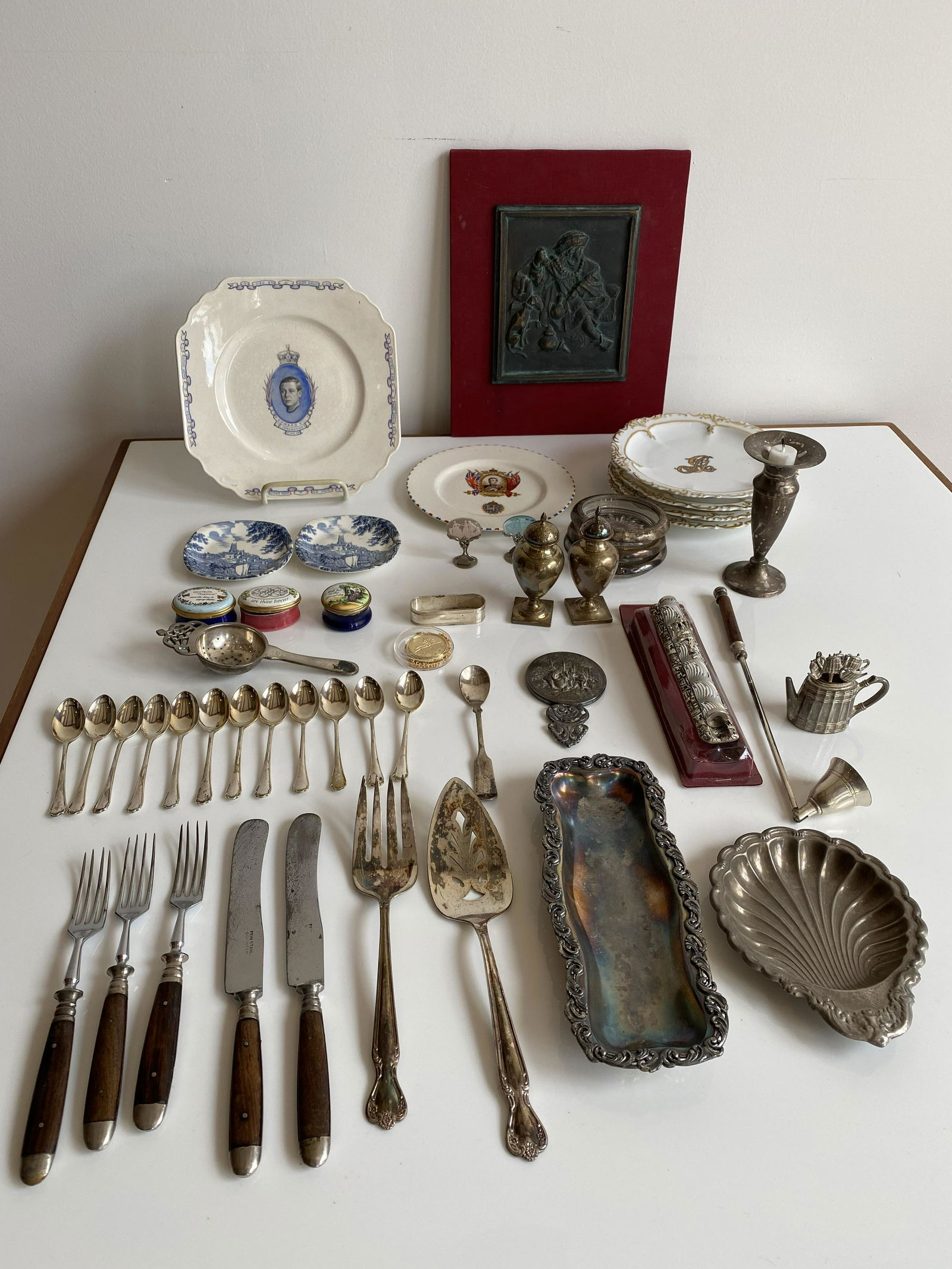 Lot Sterling, Souvenir, Misc Articles King Edward (1 of 10)