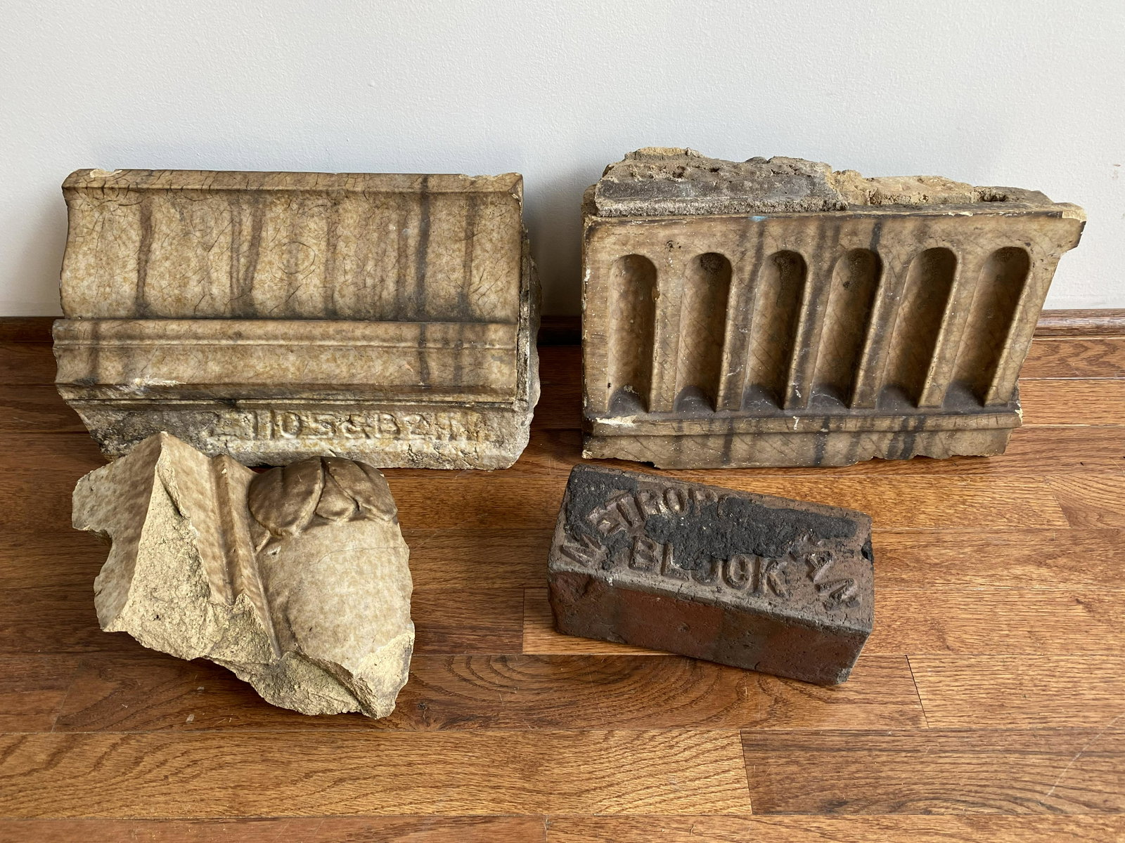 Architectural Salvage Fragments: largest is s15in long- local pick up only