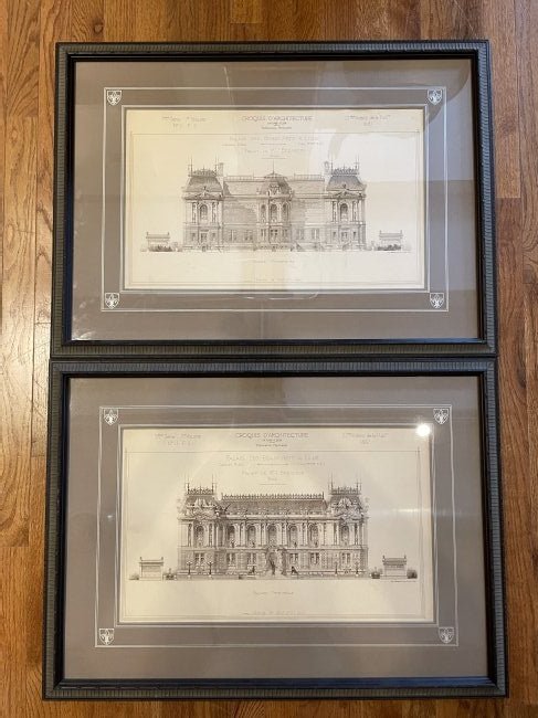 2 Contemporary French Architectural Sketches (1 of 3)