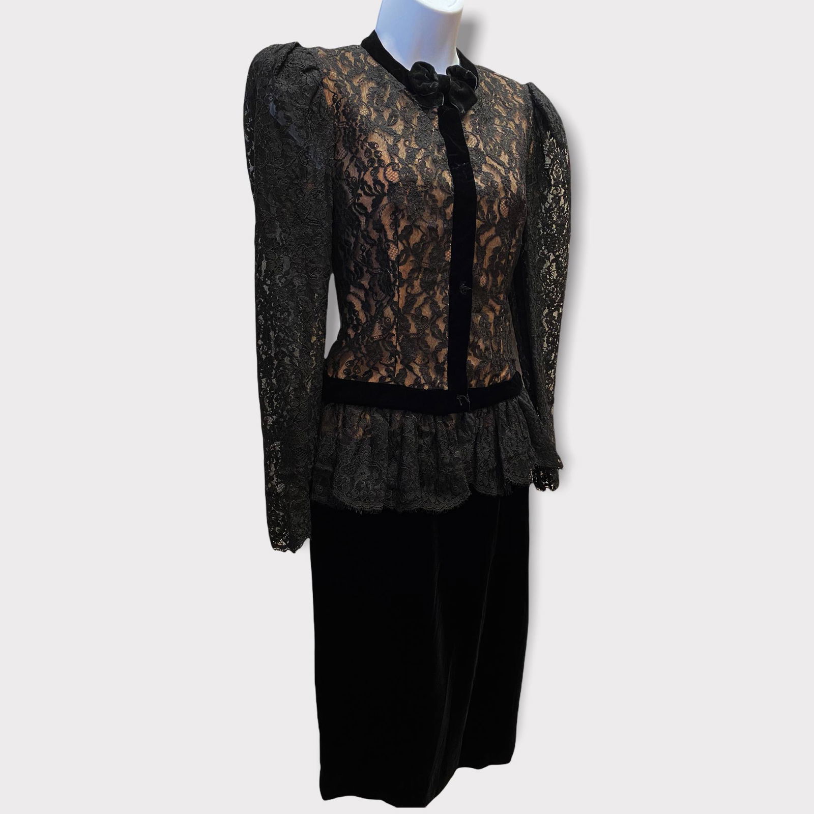 Vintage 1950's MISS O by CHRISTIAN DIOR 2 pc Slip Dress (1 of 7)