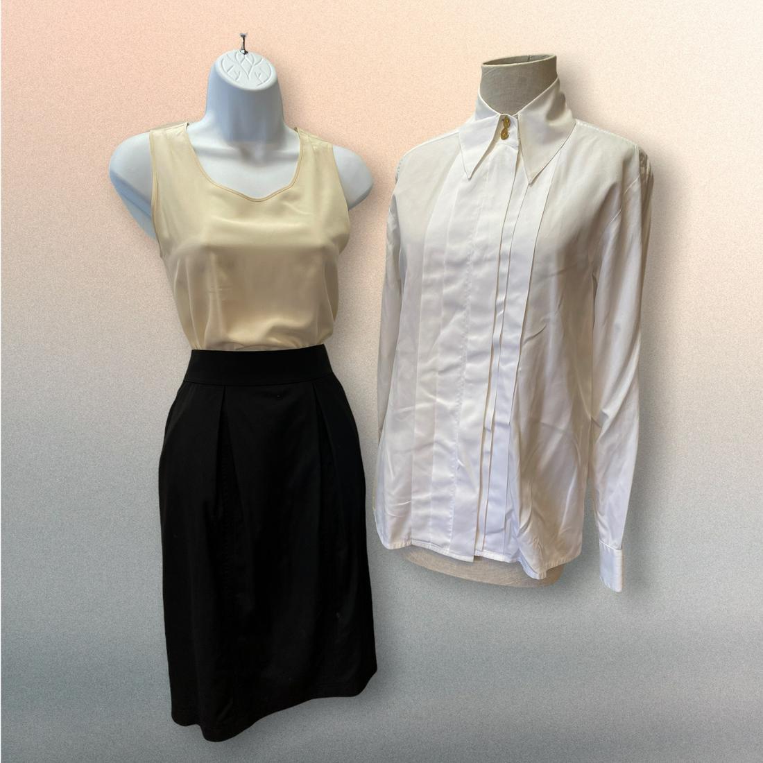 3 pc Vintage CHANEL Separates Collection Black Skirt (1 of 7)