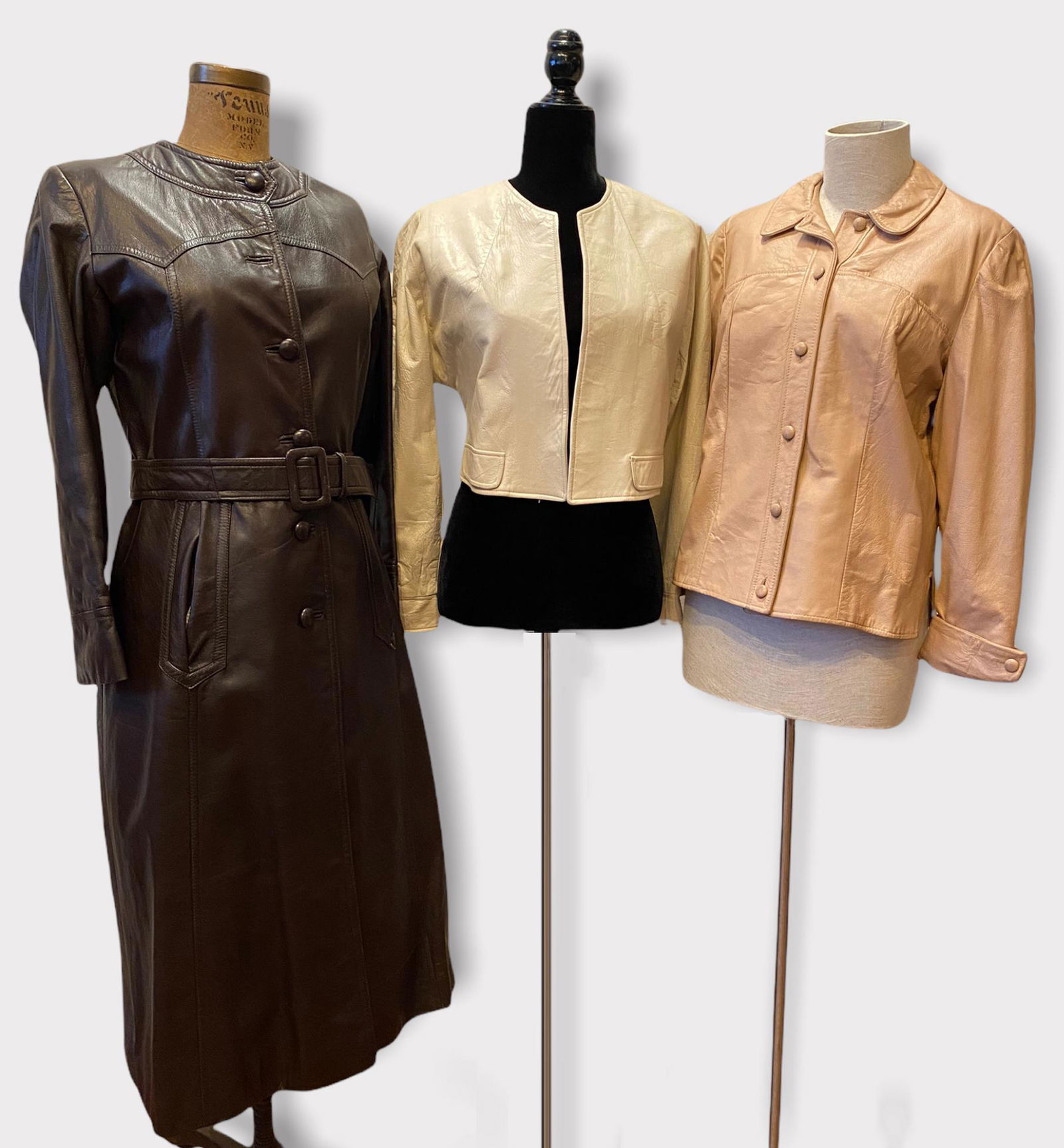 Vintage Collection of Ladies Tailored Leather Jackets (1 of 3)