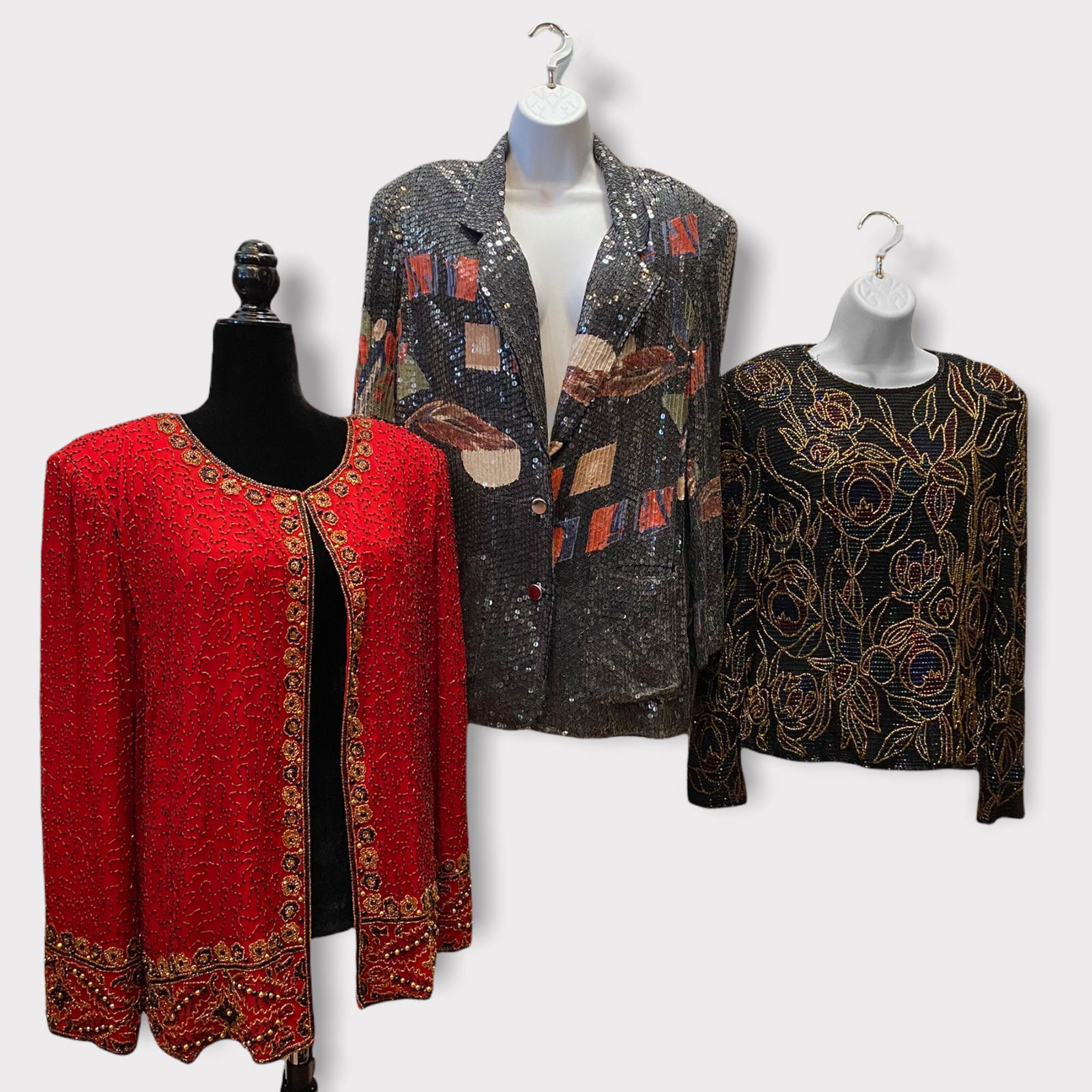 Vintage Collection 1980's Ladies Beaded Jackets Blazers (1 of 7)