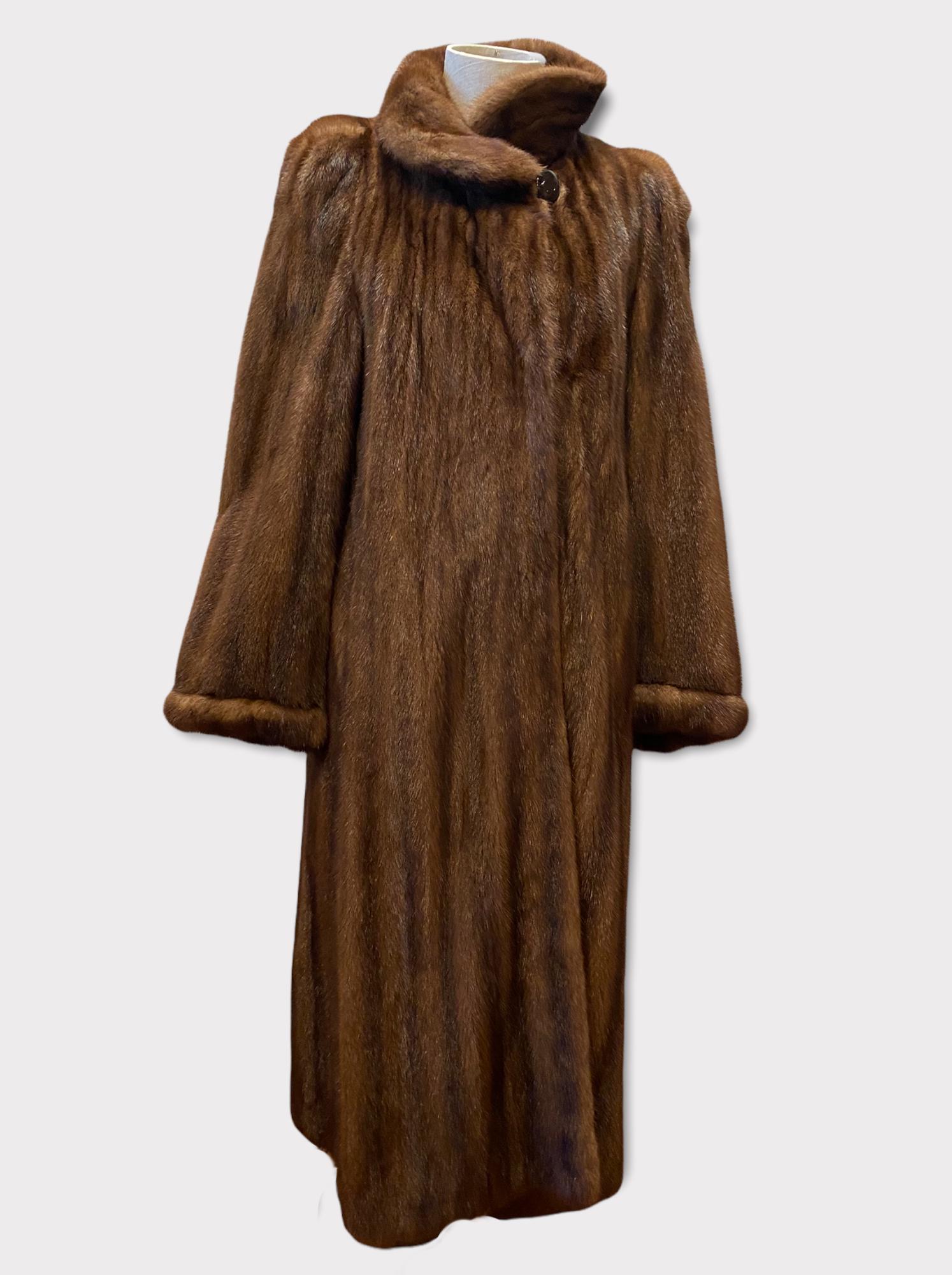 Vintage Full Length Brown Mink Coat (1 of 5)