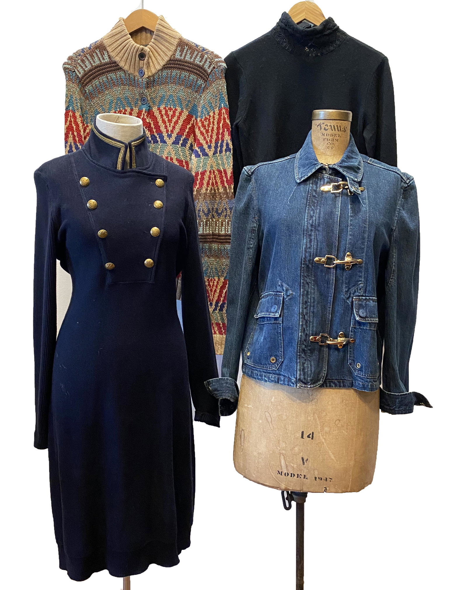 4pc Vintage RALPH LAUREN Ladies Collection Chore Jacket (1 of 6)