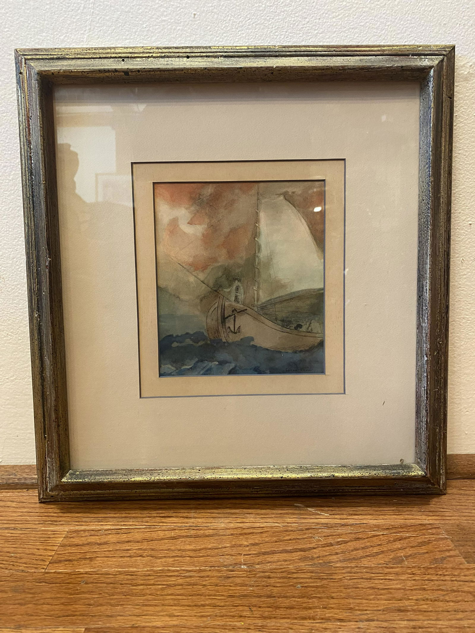 Odilon Redon Print The Boat: 8 x 9