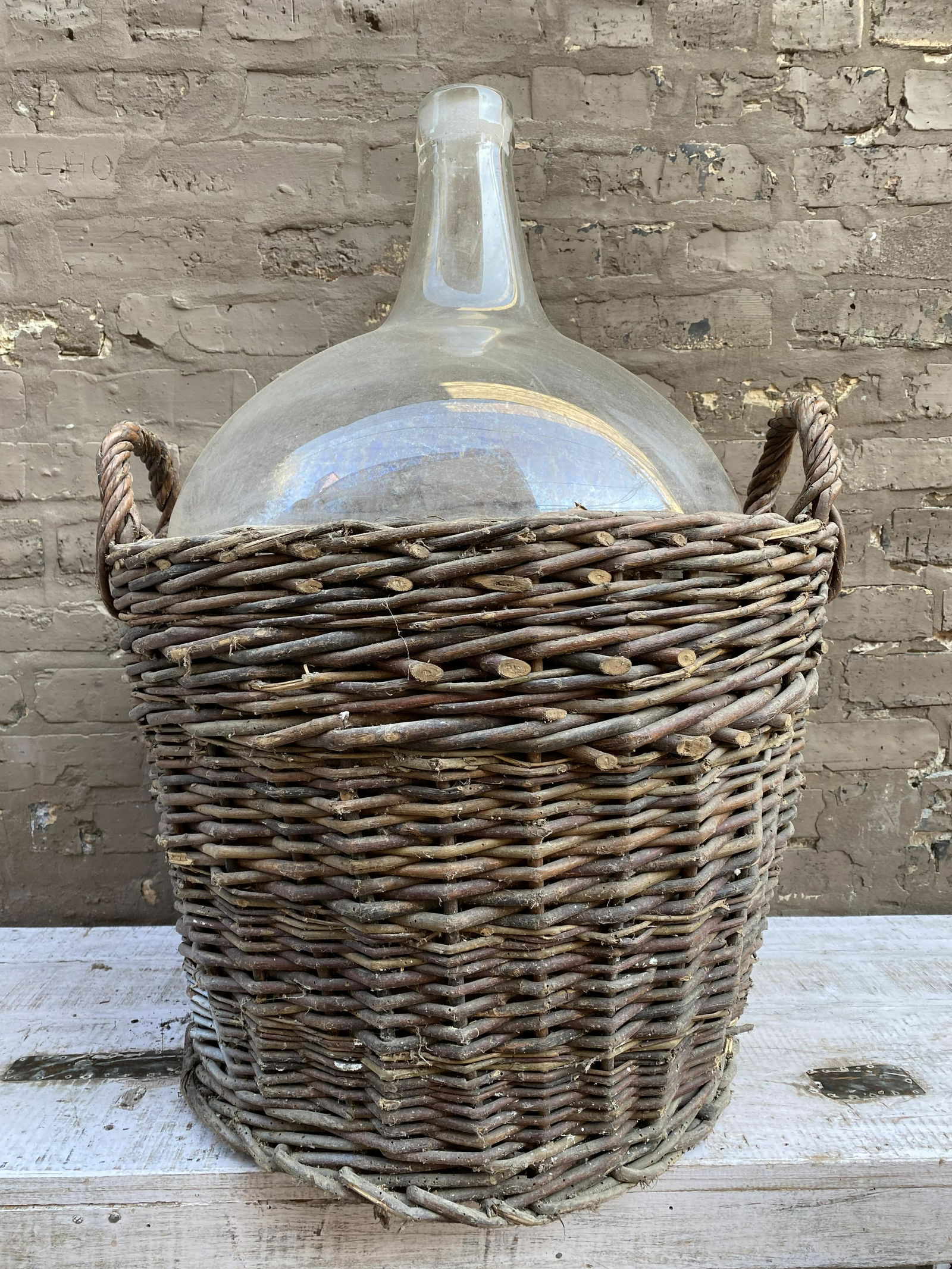 French Demijohn & Basket (1 of 5)