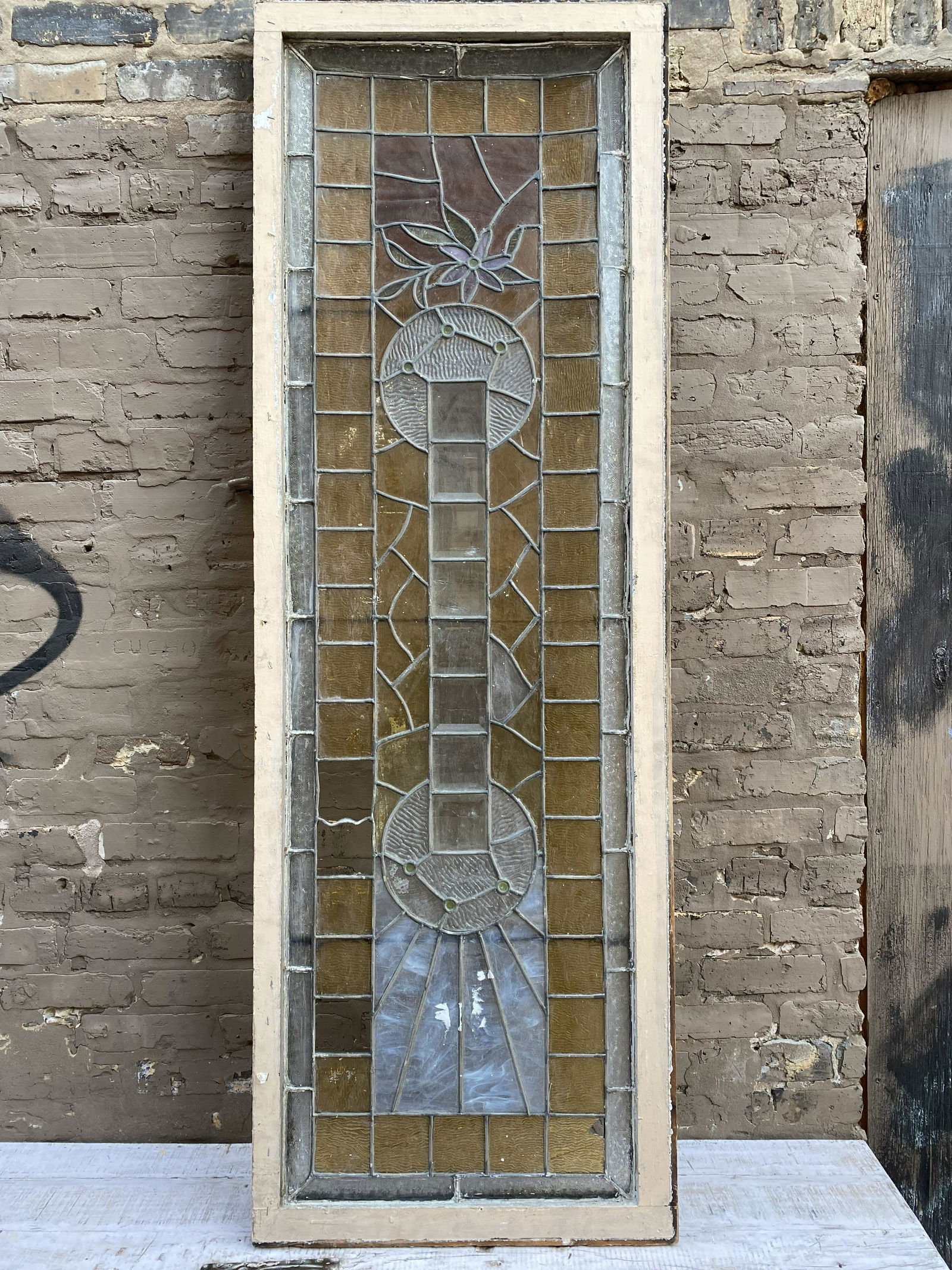 Victorian Stained and Beveled Glass Window (1 of 5)