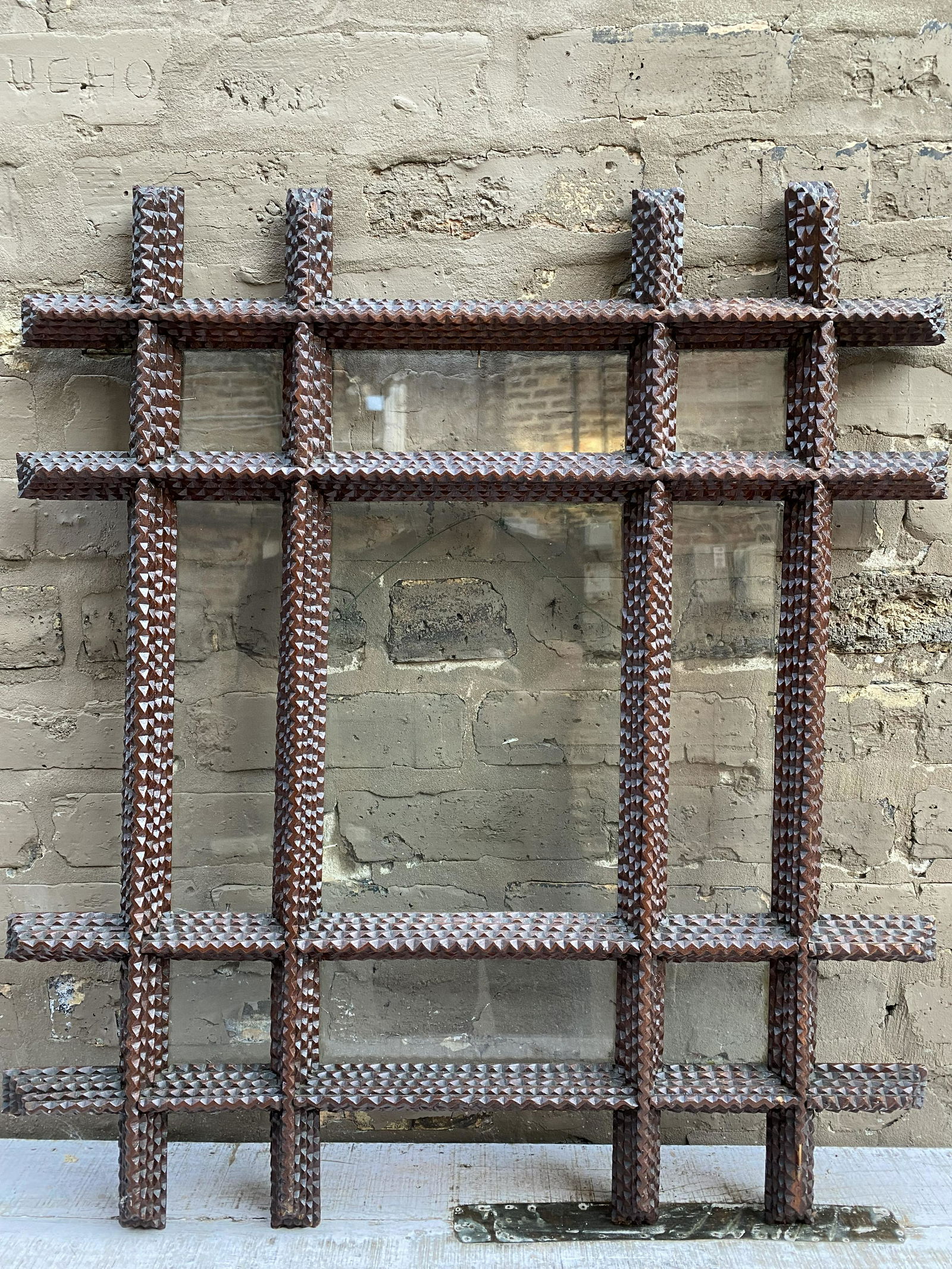 Antique Tramp Art Picture Frame (1 of 5)