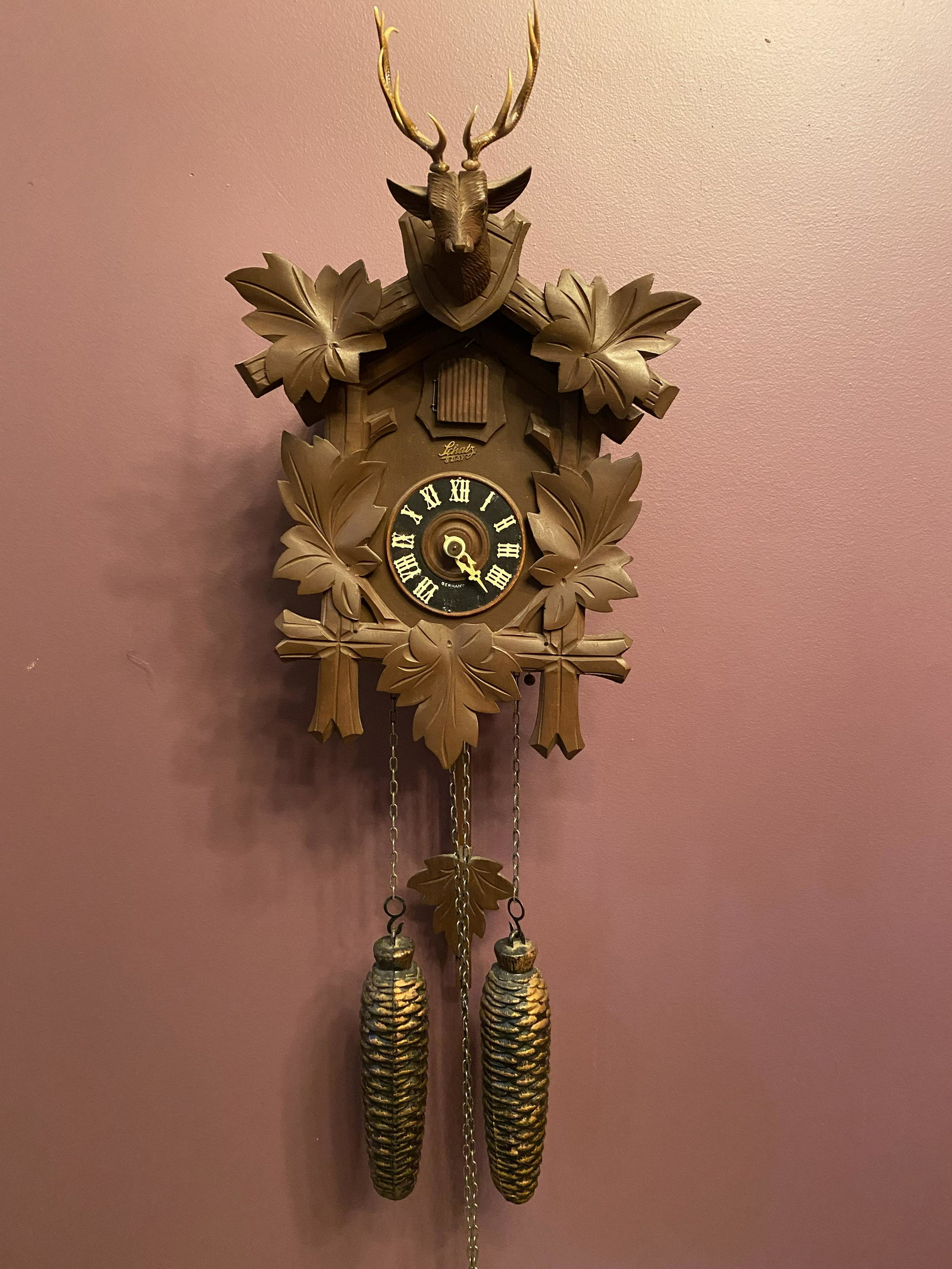 German Cuckoo Clock: Missing 1 hand