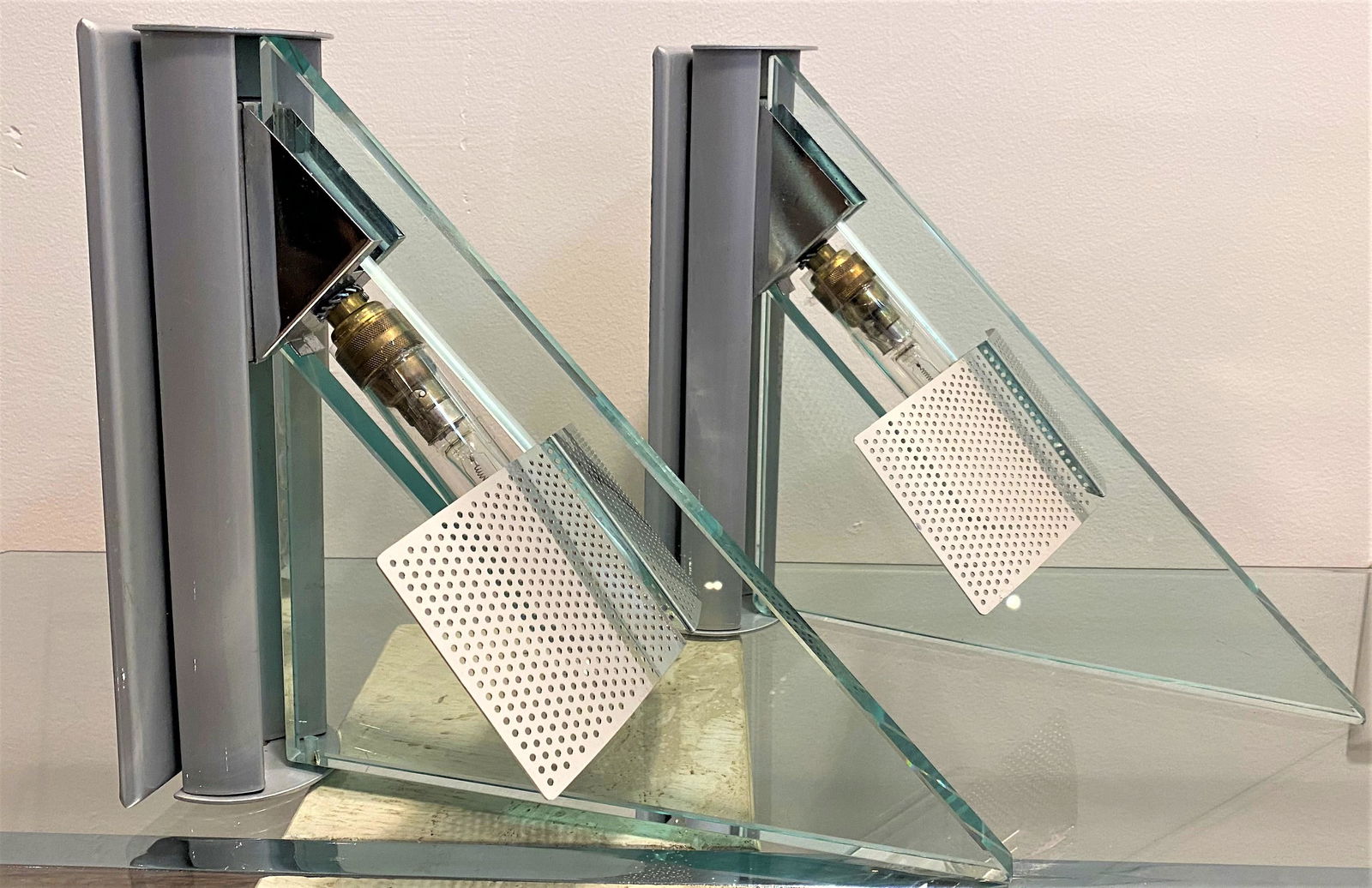 Pair ARTEMIDE ICARO Post Modern Sconces Carlo Forcolini (1 of 9)