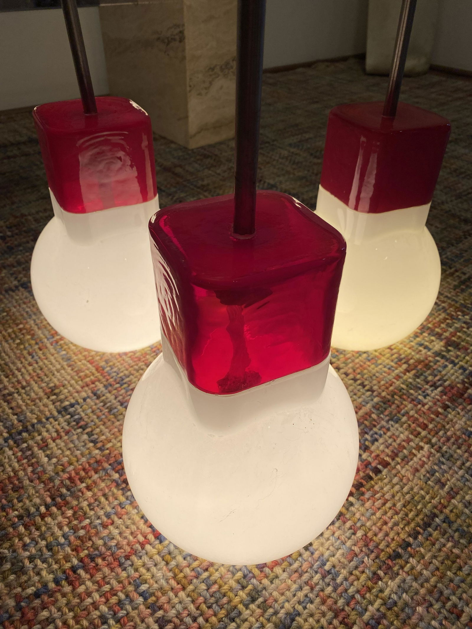 Post Modern Art Glass Chandelier (1 of 5)