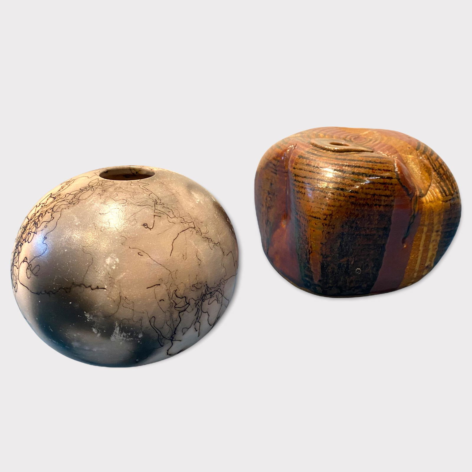 2 Mid Century Post Modern Vases Signed (1 of 4)