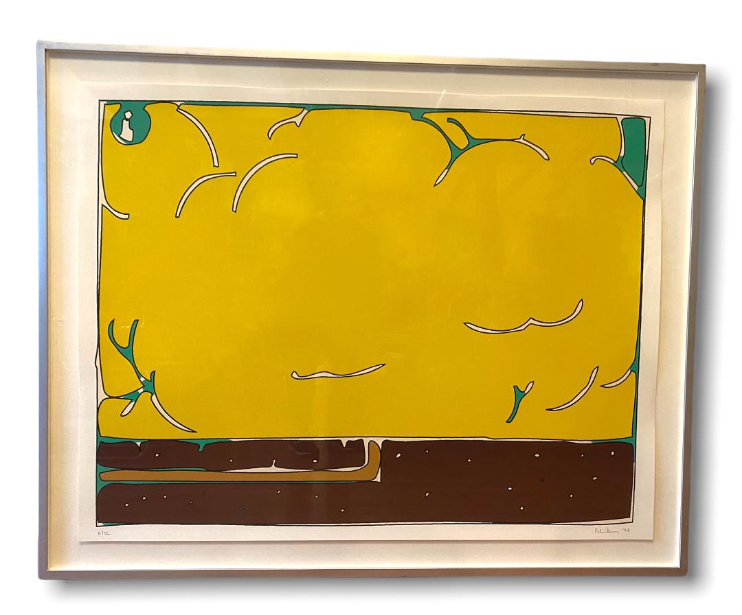 Peter Halley from Exploding Cell Series (yellow) (1 of 8)
