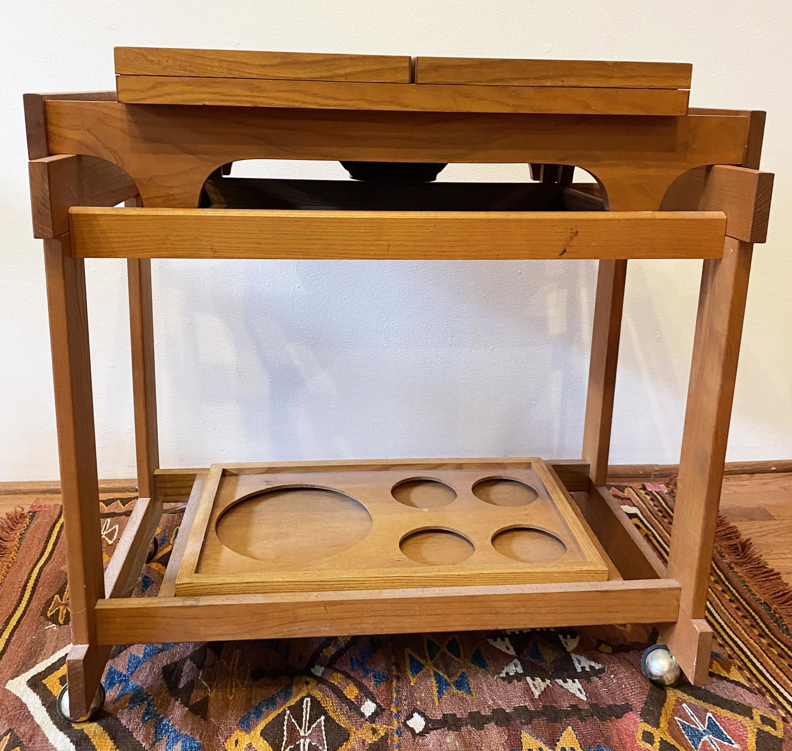 Danish Modern Teak Bar Cart (1 of 4)