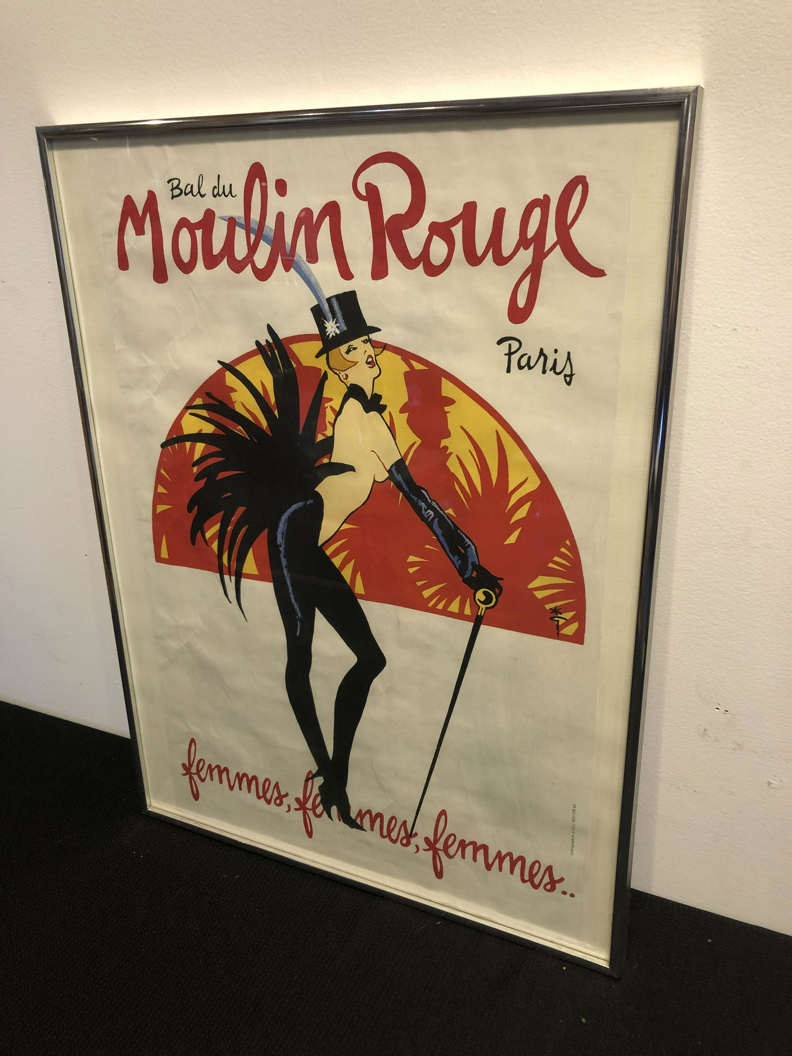 Mid Century Moulin Rouge Lithograph (1 of 3)