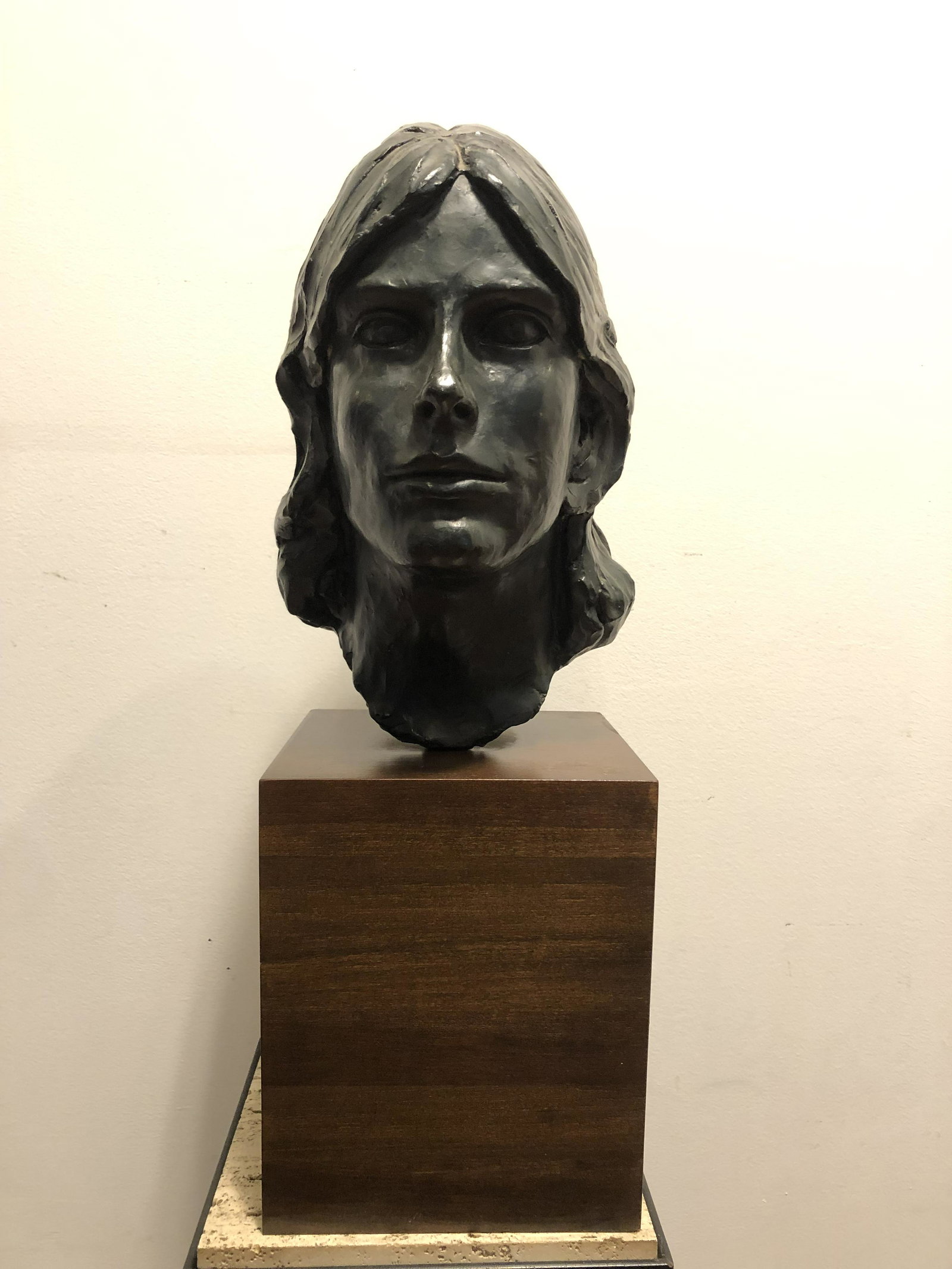 Mid Century Bronze Bust of a Woman (1 of 4)