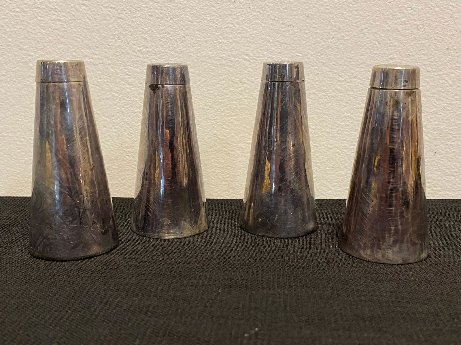 2 Pair J P PETTERSON Sterling Silver Salt & Peppers (1 of 6)