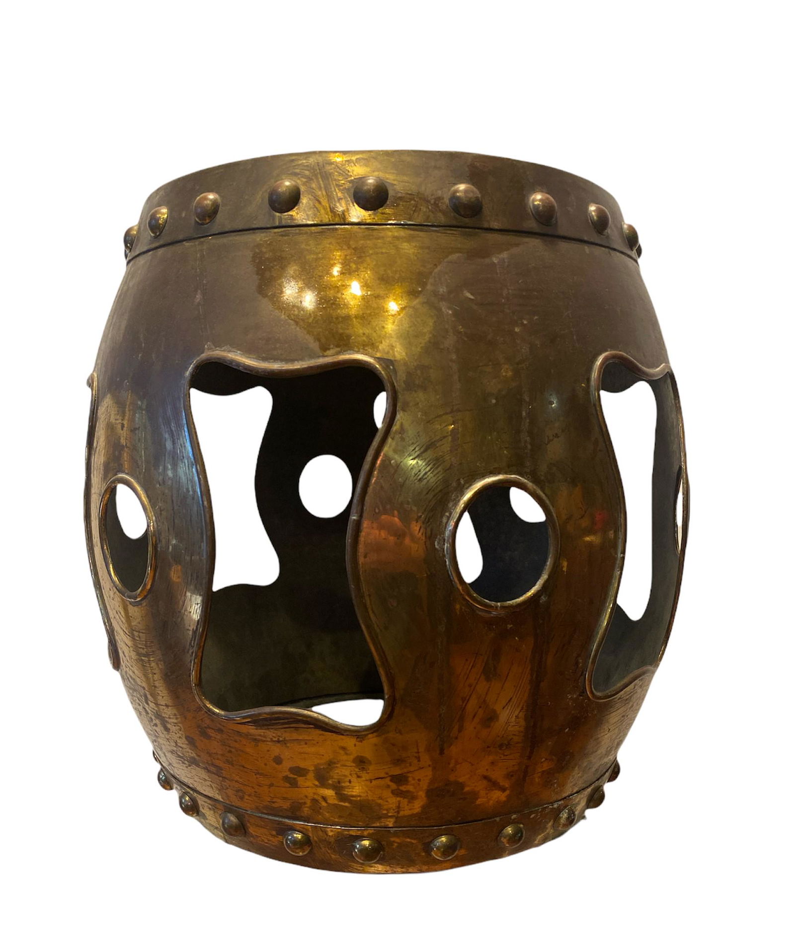 Chinese Brass Garden Stool #1 (1 of 4)