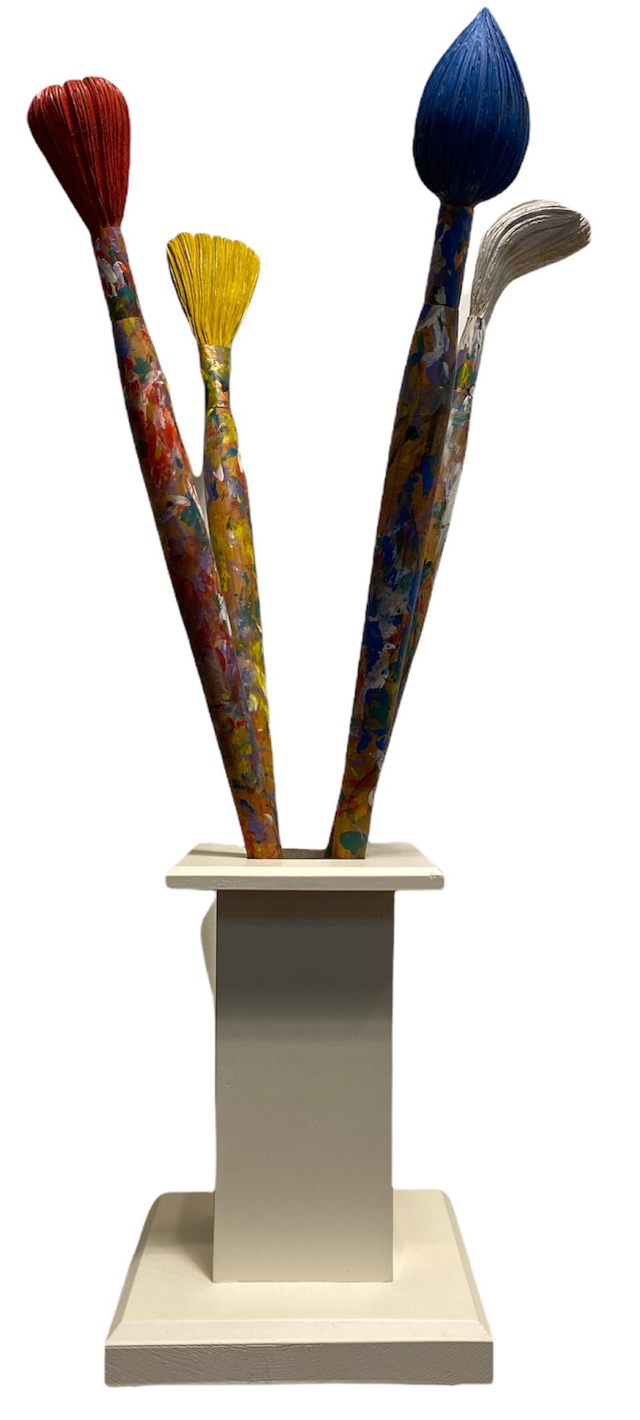 Post Modern Oversized Artists Paint Brush Sculpture. (1 of 2)