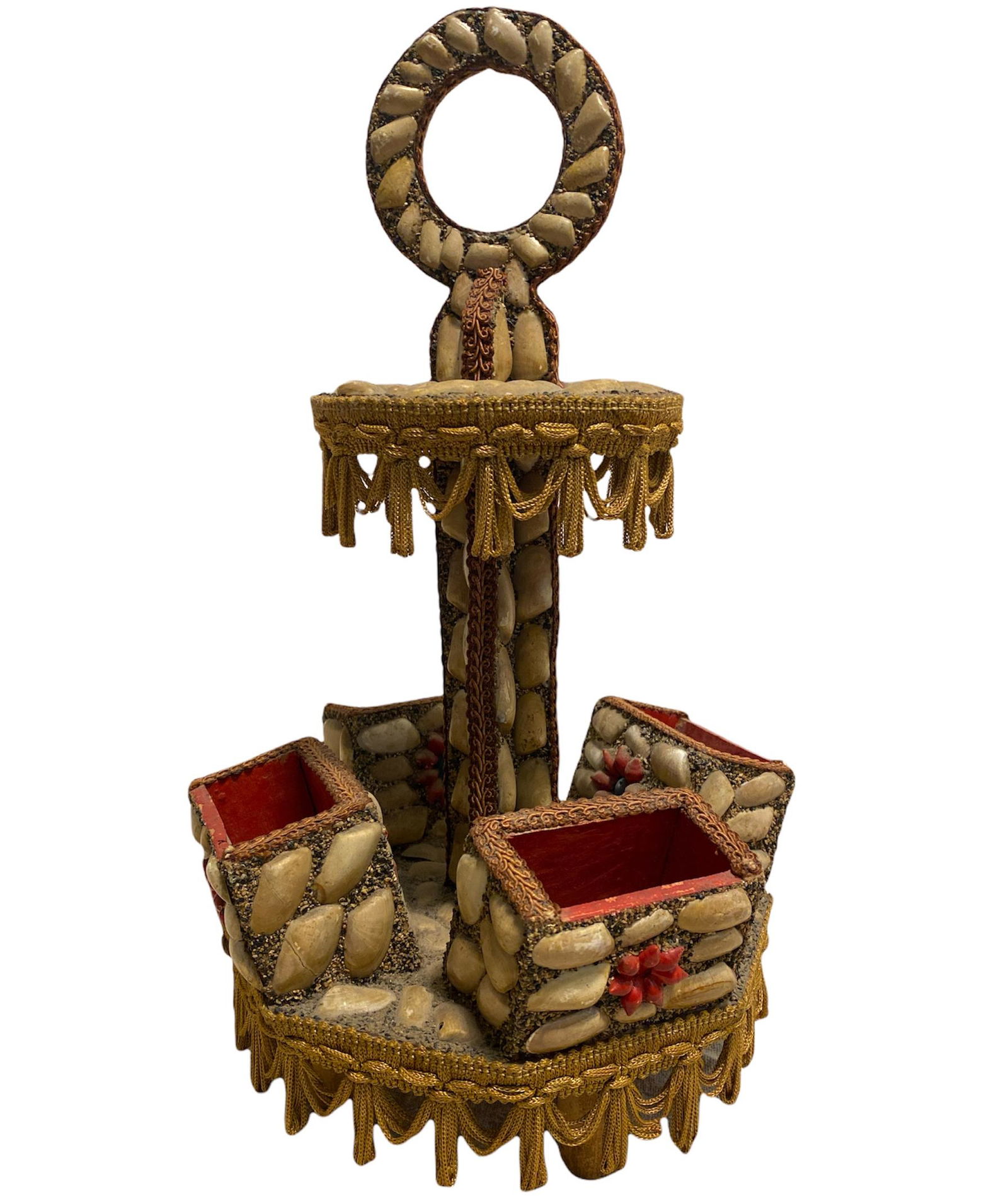 Sailor's Folk Art Sand & Shell Souvenir Display Box (1 of 4)