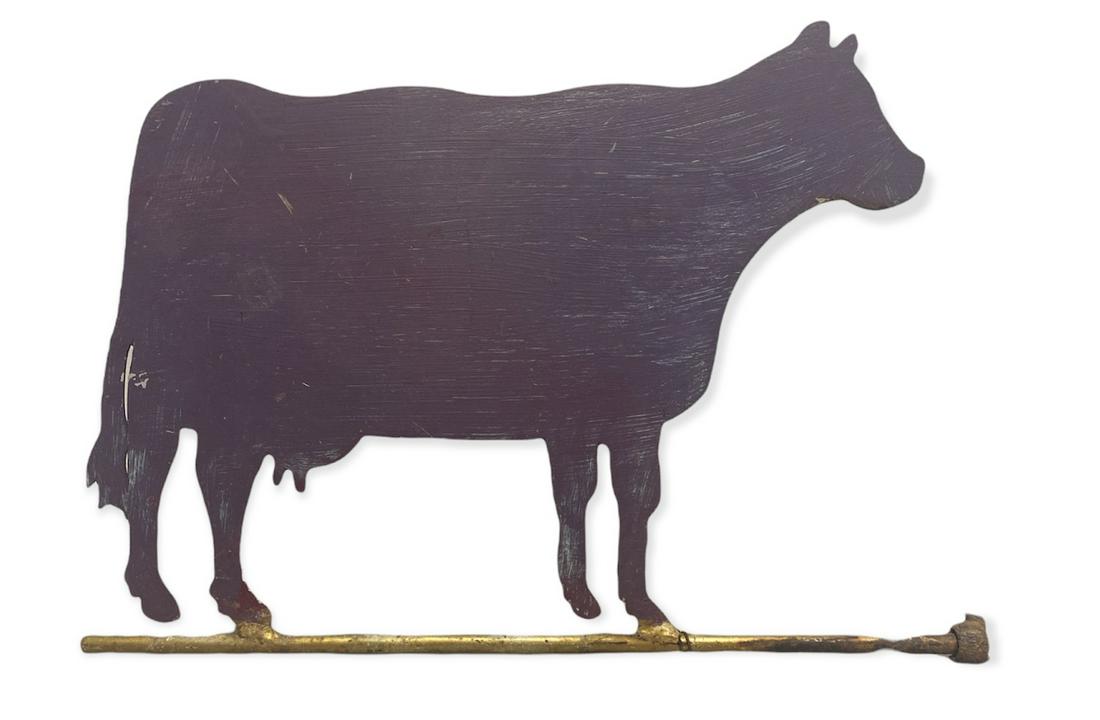 Late 1800's Metal Cow Weathervane (1 of 4)