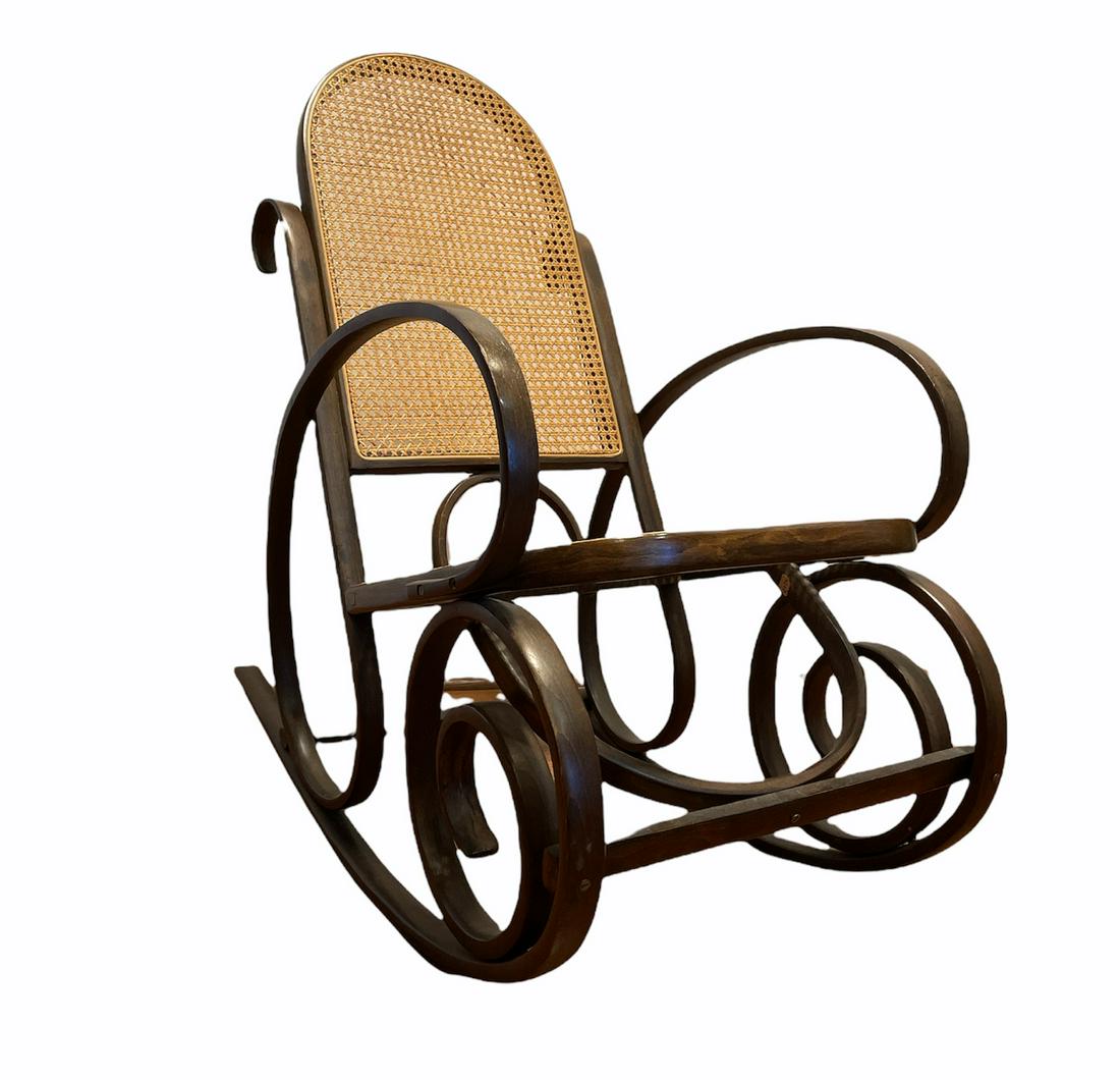 Mid Century Bentwood Rocker IMO THONET (1 of 4)