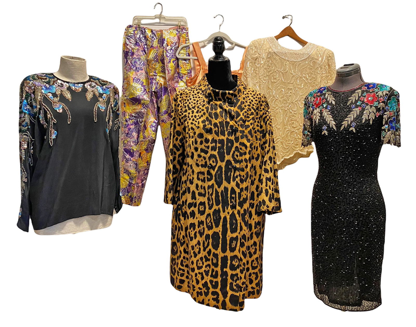 Collection 1980's Ladies Leopard & Beaded Clothing (1 of 7)