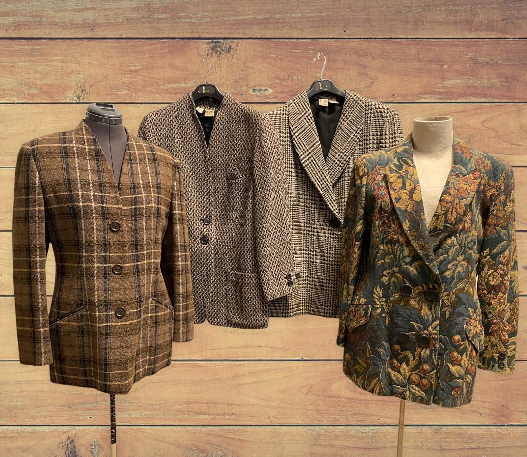 4 KRIZIA 1980's  Tweed & Floral Blazers (1 of 5)