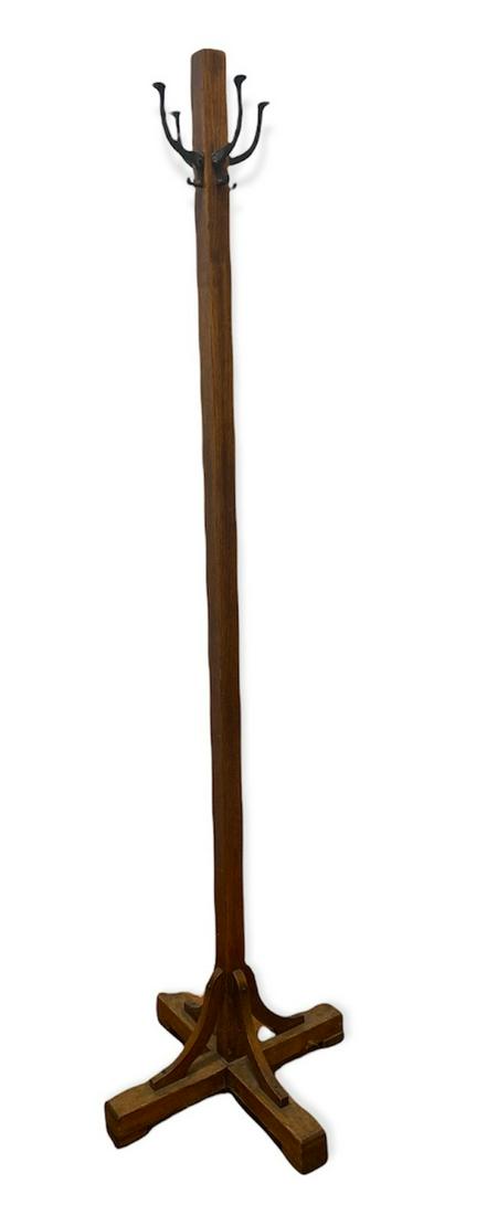 Arts & Crafts Mission Oak Coat Rack (1 of 4)