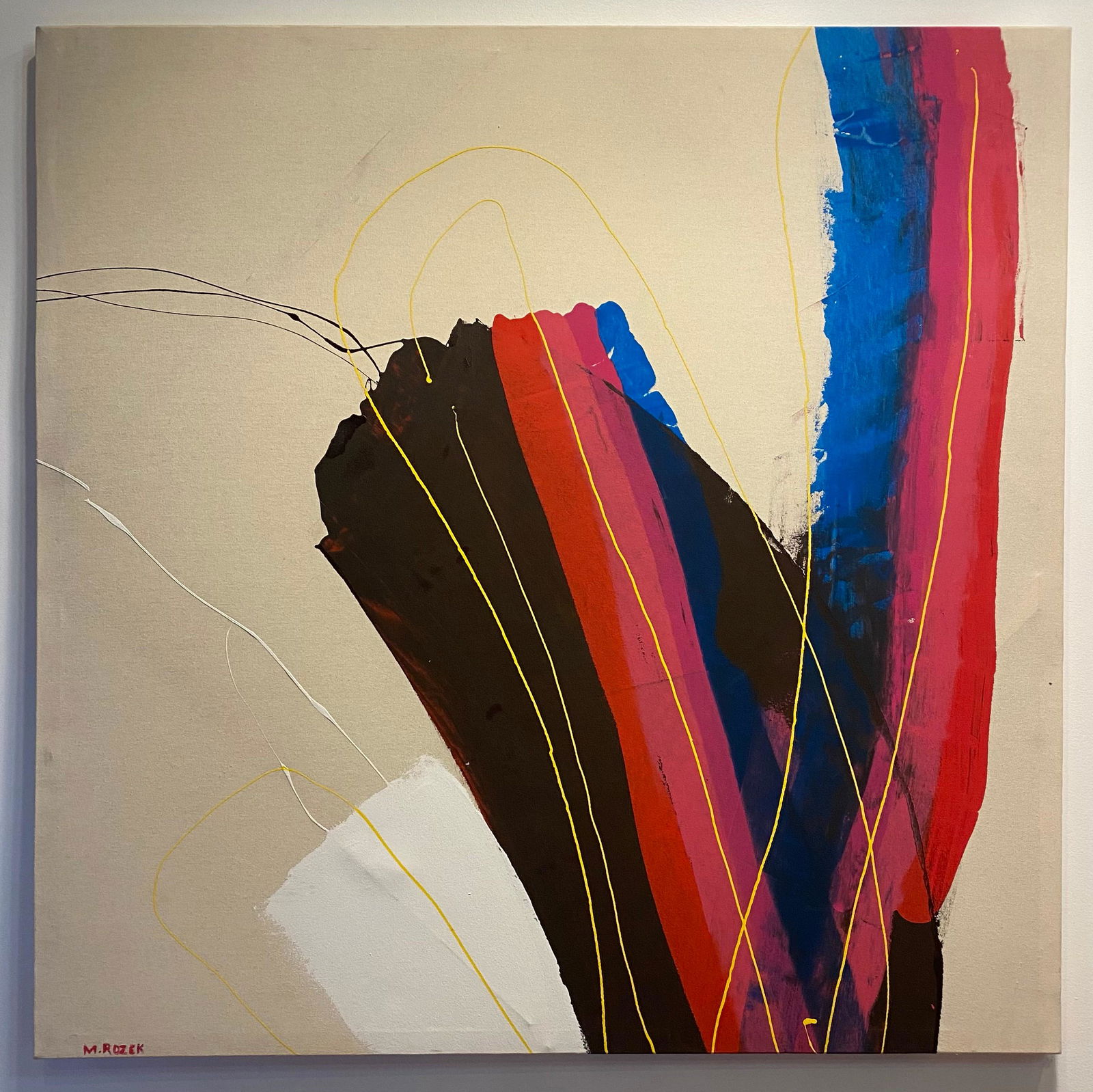 MARCEL ROZEK Large Scale Mix Media signed (1 of 10)