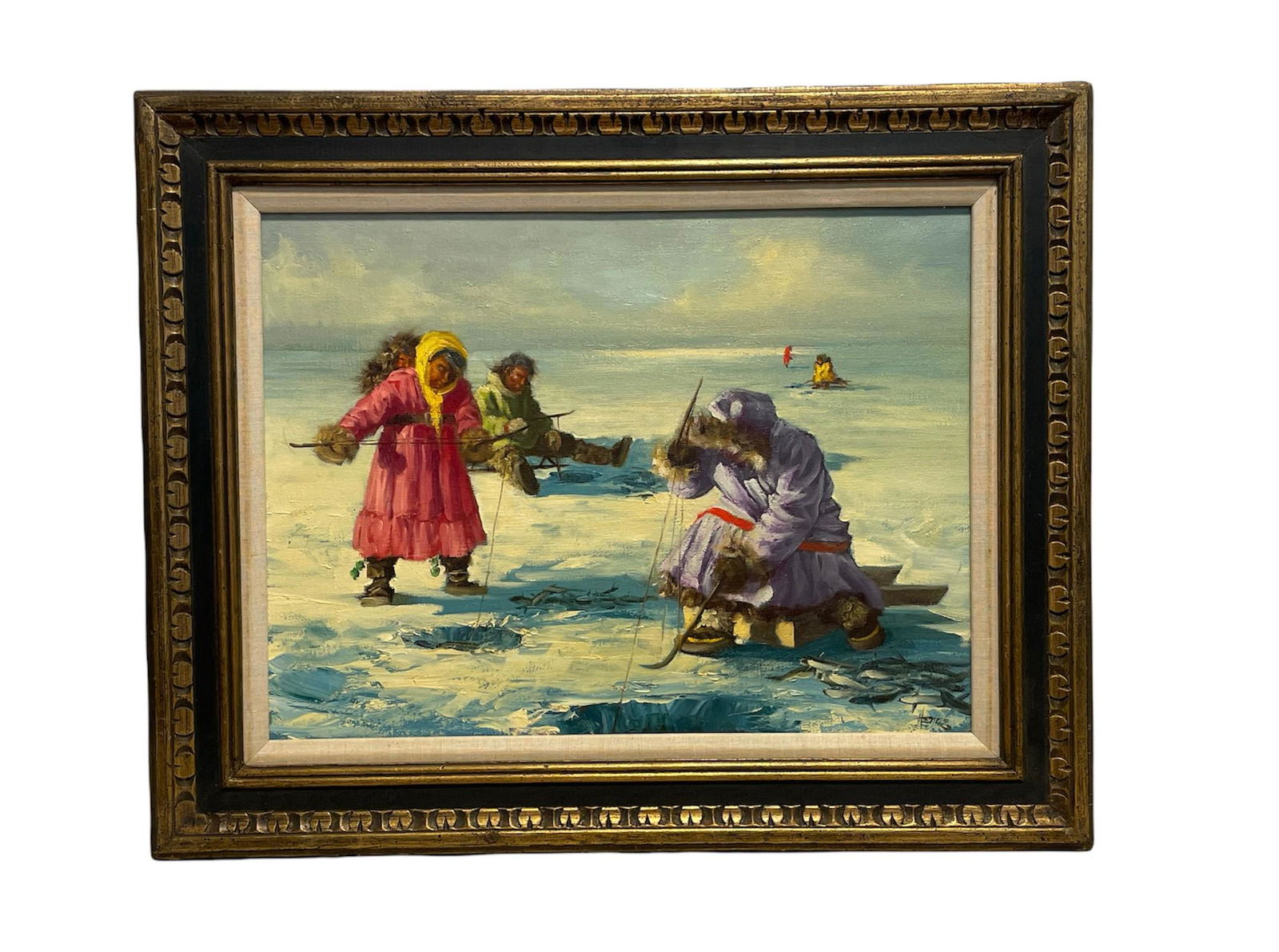 Oil Painting of Inuit by HENNE (1 of 2)