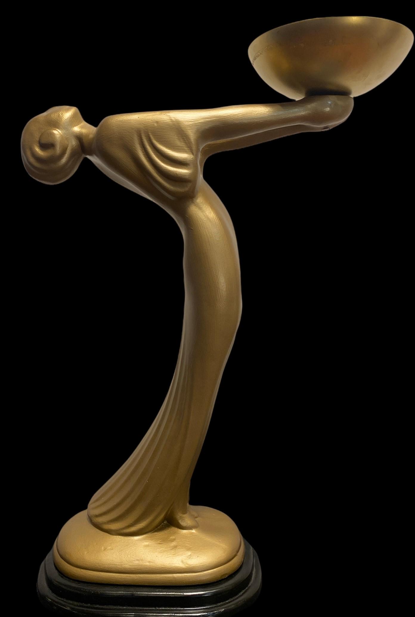 Large VITREX Art Deco Statue in the manner of Max Le Verrier (1 of 7)