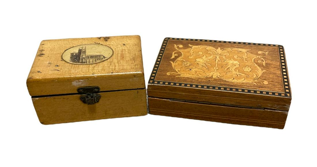 2 French Miniature Stamp Boxes (1 of 2)