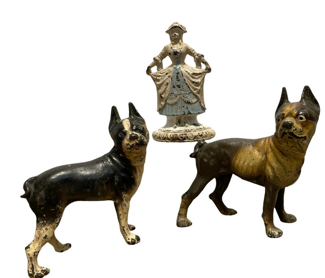 Collection Doorstops Boxer Dogs and Woman (1 of 1)