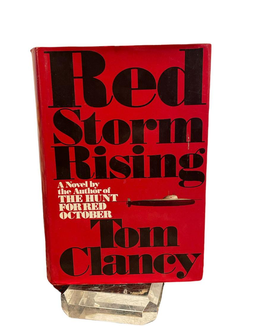 Signed 1st Edition Red Storm Rising TOM CLANCY (1 of 5)