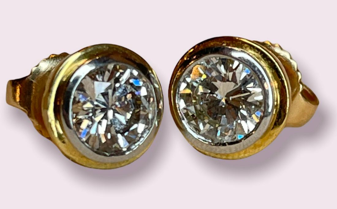 14k Gold Diamond Earrings (1 of 3)