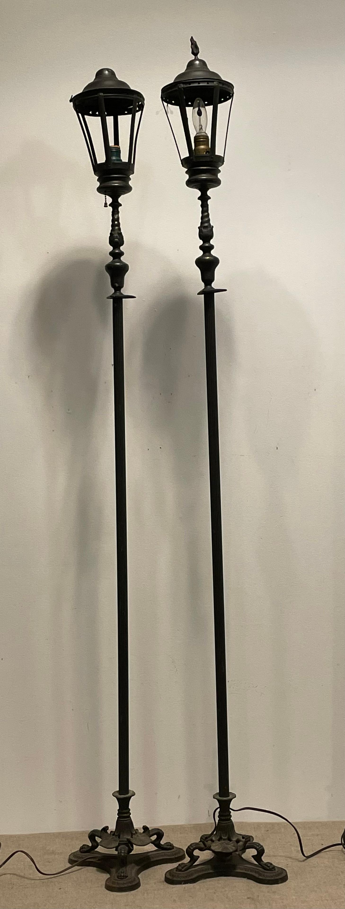 Early 20th Victorian Cast Metal Floor Lamps (1 of 2)