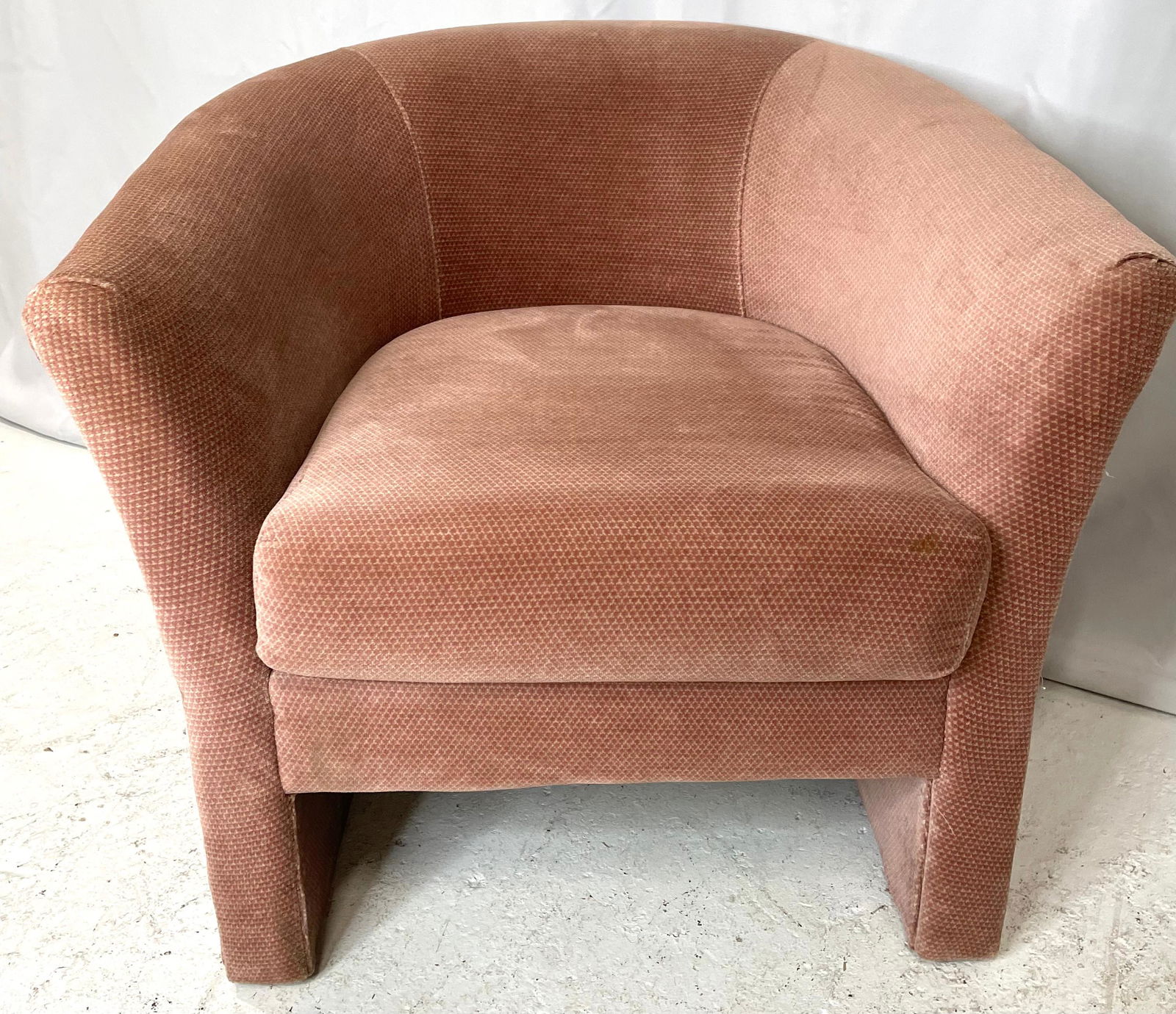 Pink Post Modern Barrel Chair #2 (1 of 8)