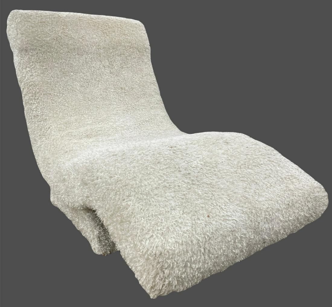BOUCLE Chase Lounger: 36in H to back x 54in L x 29in W