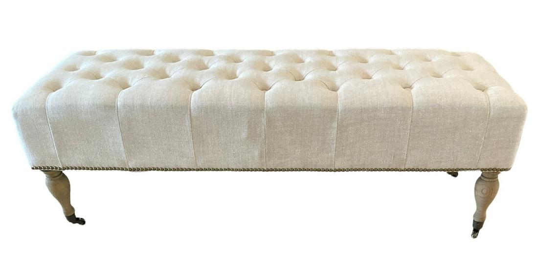 Contemporary Tufted Ottoman (1 of 3)