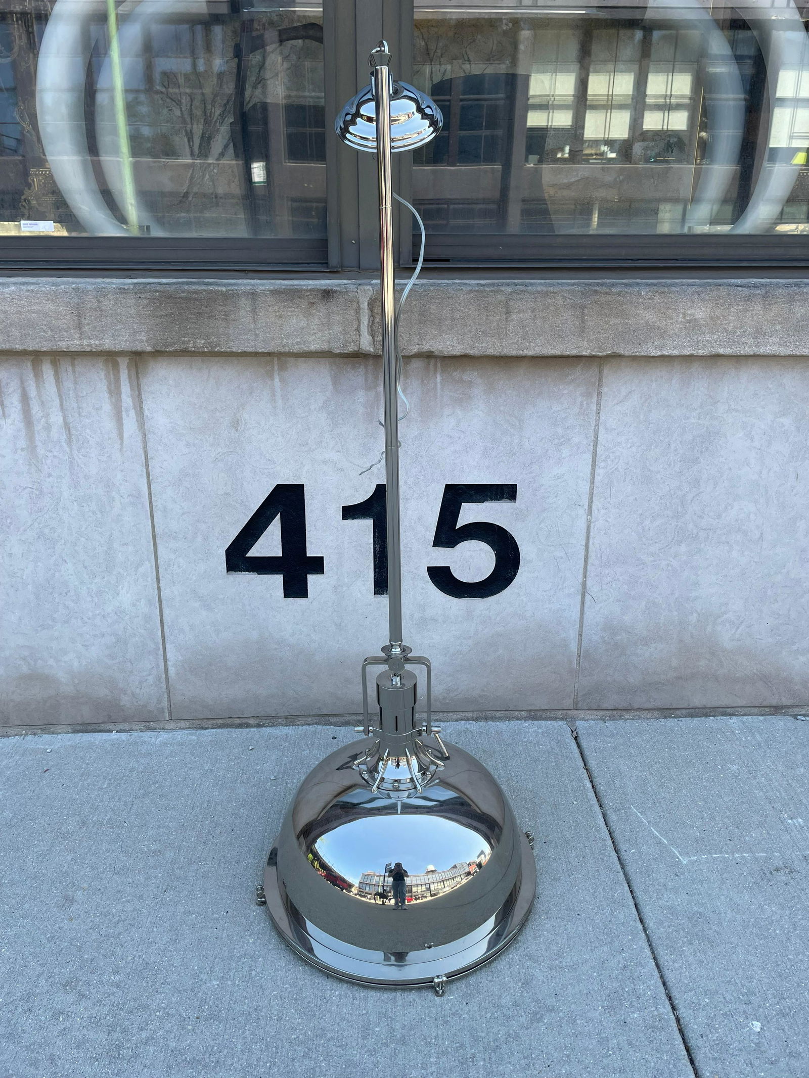 LUMINAIRE Industrial Chrome Pendant Light (1 of 7)