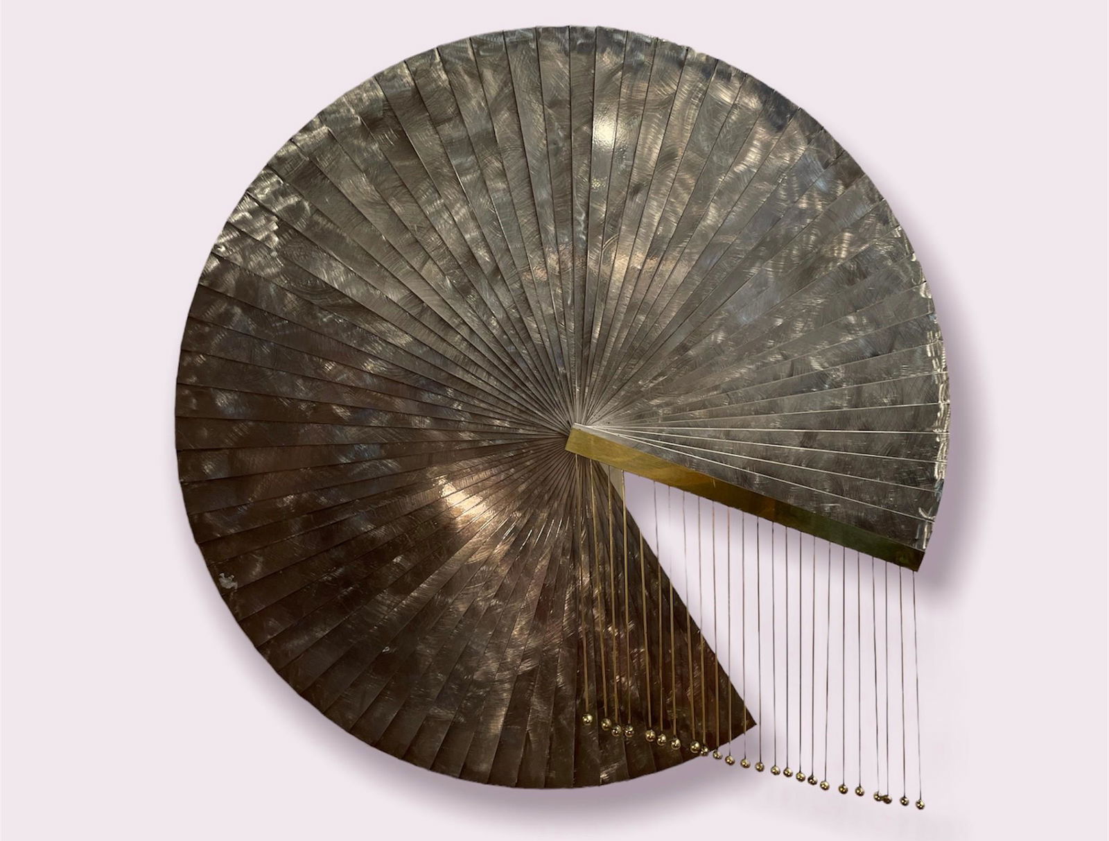 Post Modern Fanned Steel Wall Sculpture (1 of 6)