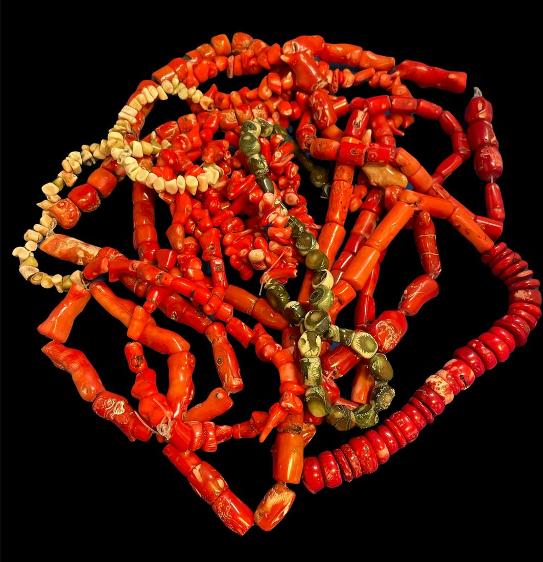4 Strands Coral Beads (1 of 2)