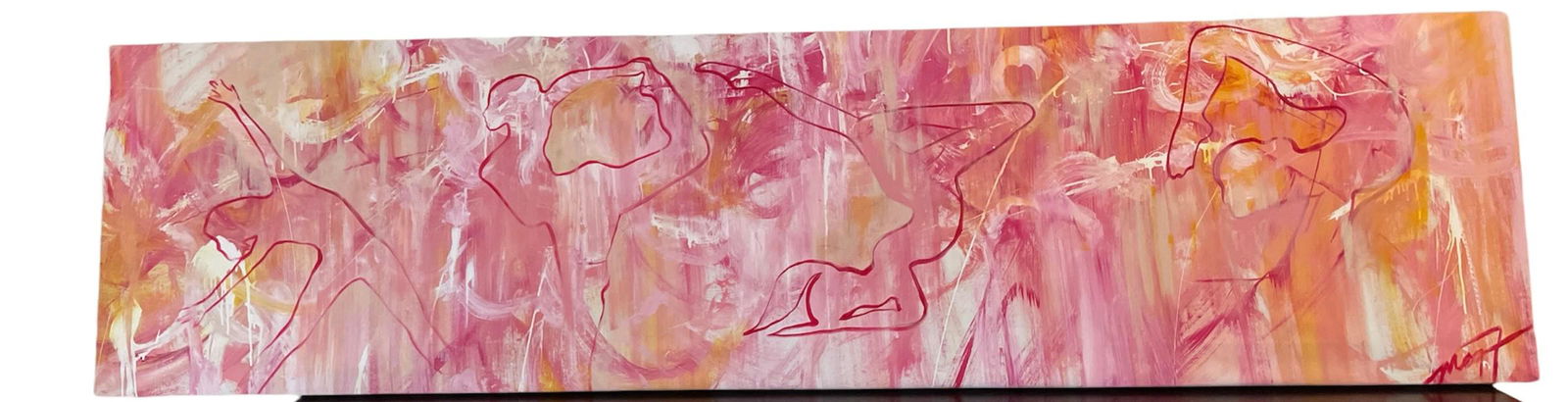 Large Scale Contemporary Gymnastics Painting (1 of 6)