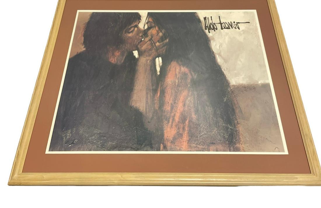 Signed ALDO LUONGO Print Titled "Last Day - Last Kiss" (1 of 2)