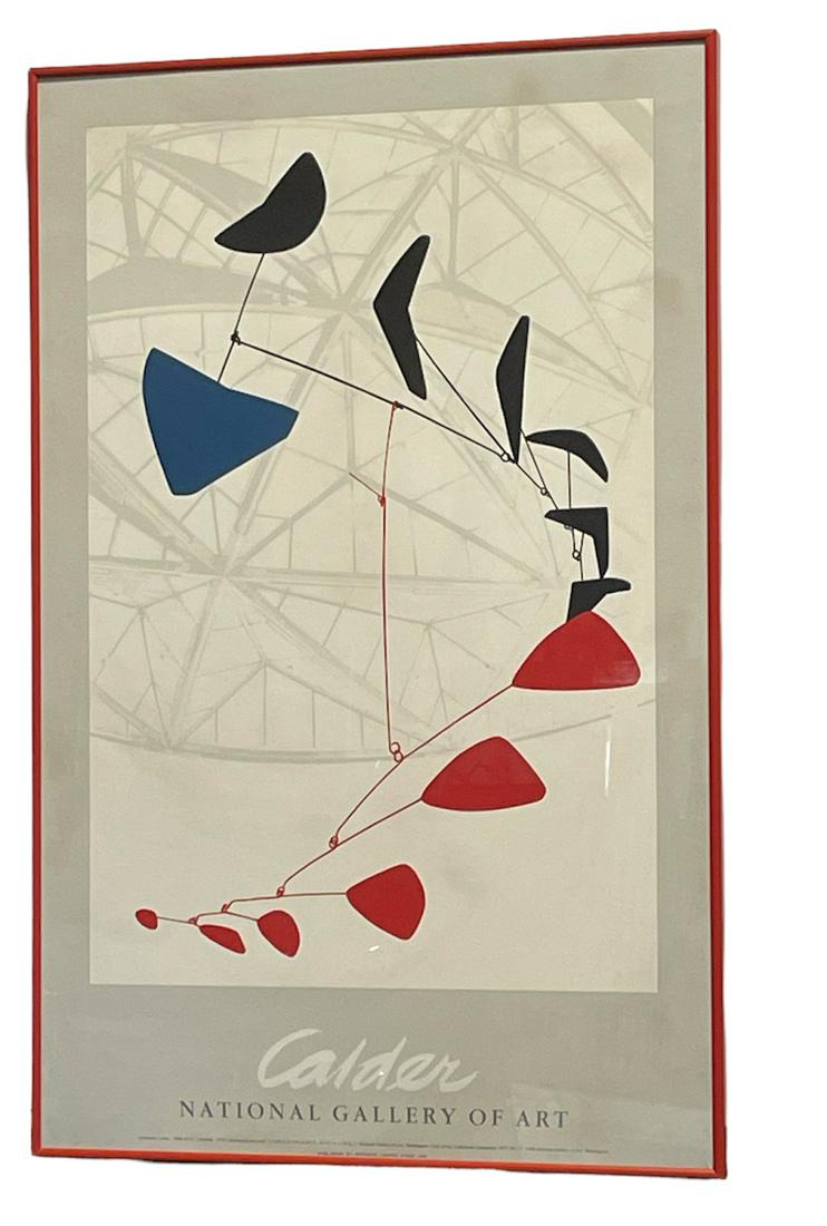 ALEXANDER CALDER National Gallery of Art Exhibition Poster: 23.25in L x 36.25in H