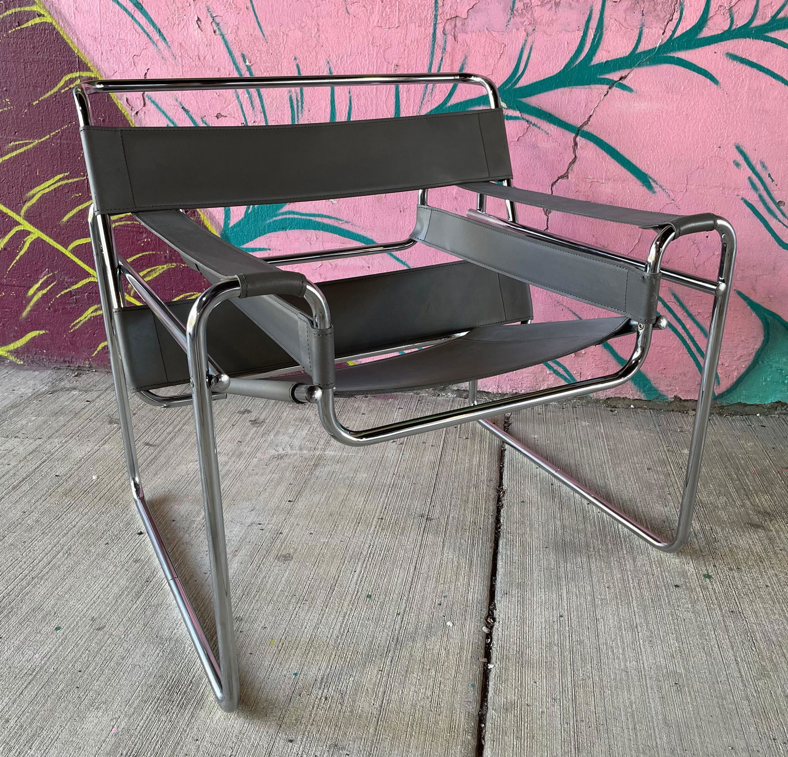 Vintage WASSILY Chair by MARCEL BREUER Made in Italy (1 of 8)