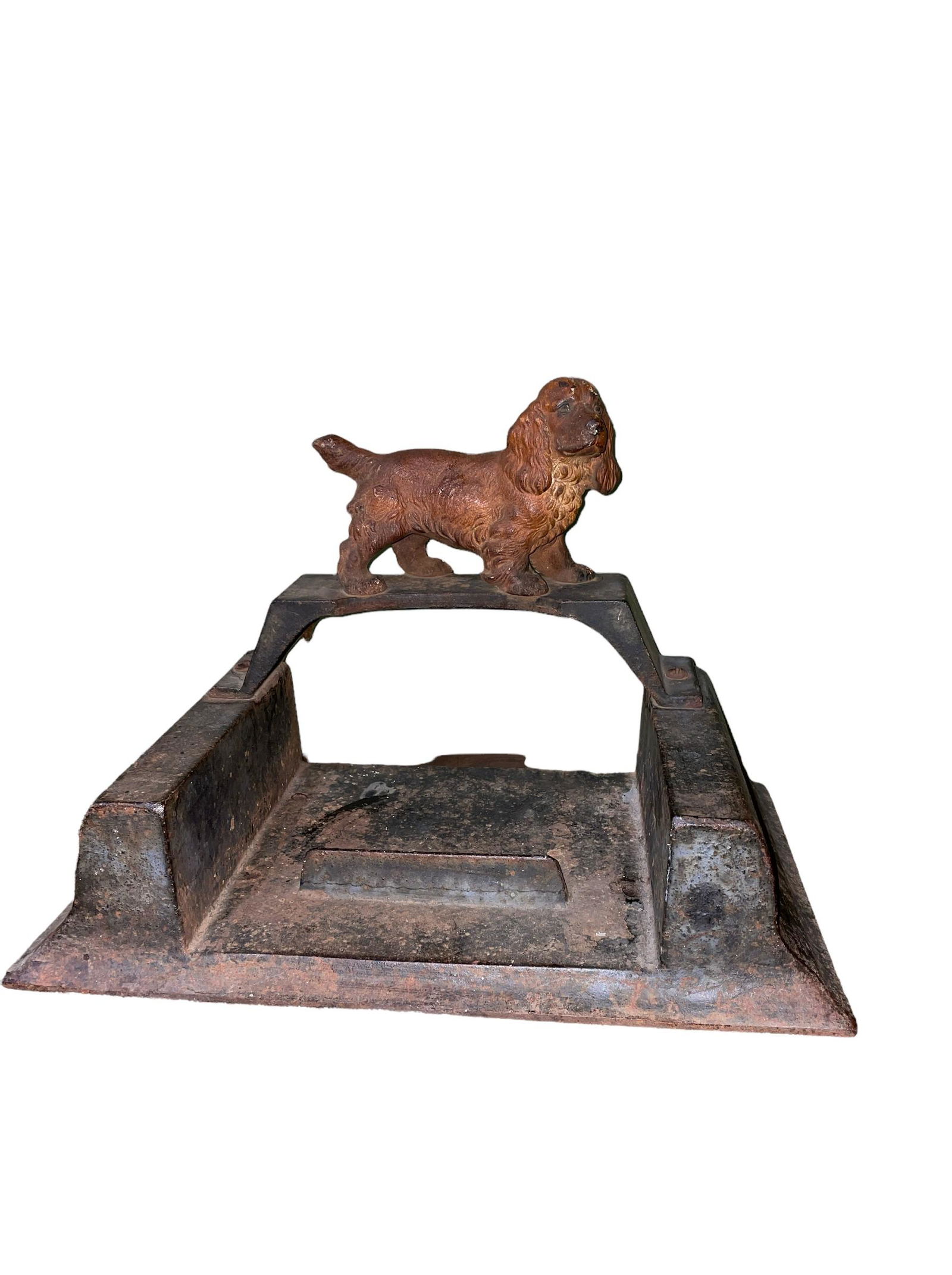 Vintage HUBLEY Cocker Spaniel Cast Iron Boot Scraper (1 of 8)